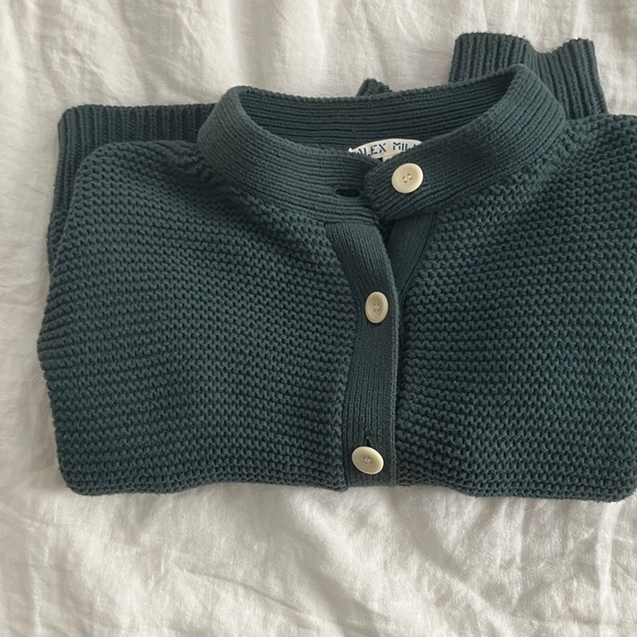 Alex Mill Nico Cardigan - Dark Spruce - Picture 4 of 6